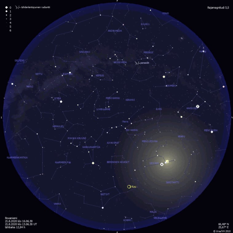 Ursa (astronomical society) star chart